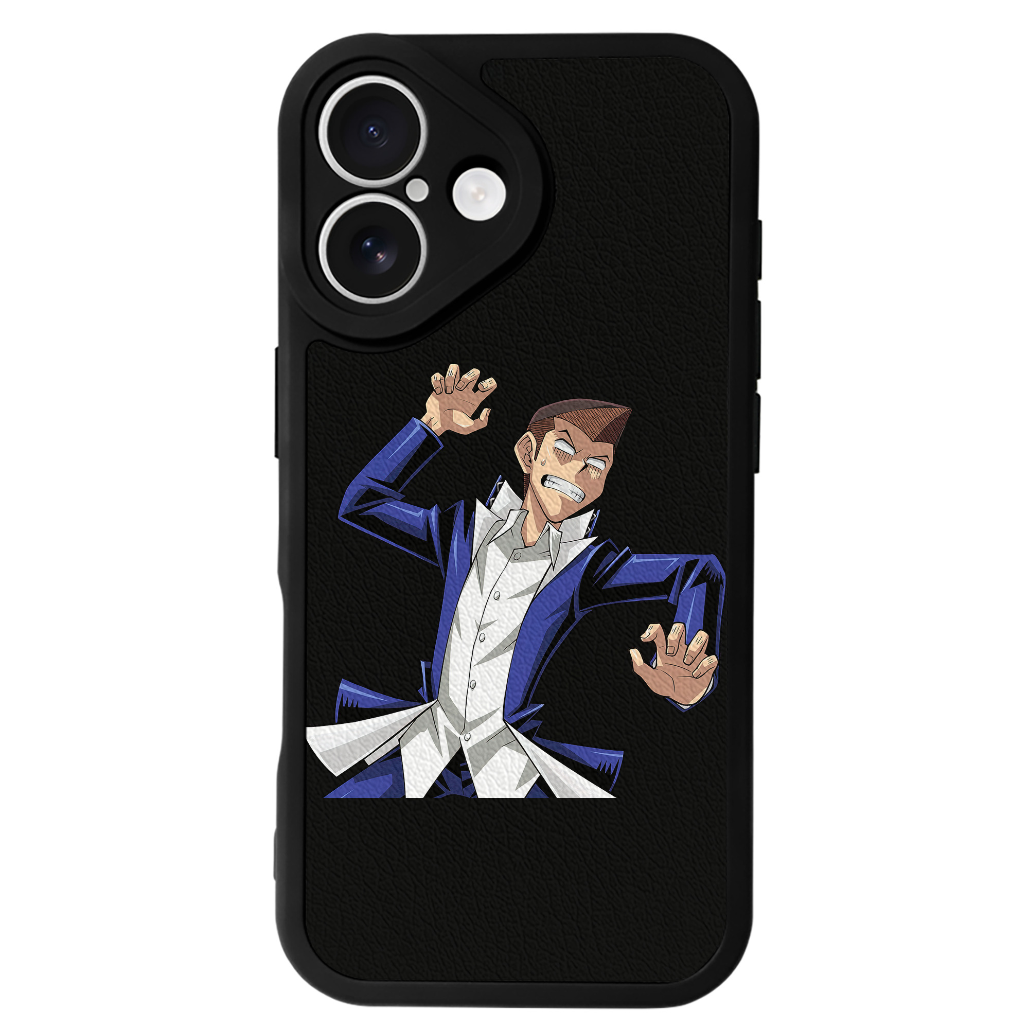 （画像用） 遊☆戯☆王 Yu-Gi-Oh! 【iPhone 16シリーズ対応】シリコンスマホケース（レザー調） 材質：シリコン